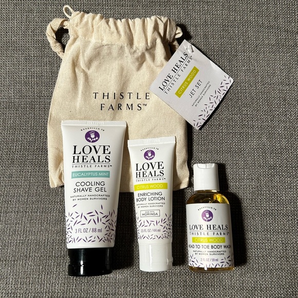 Thistle Farms Citrus Wood Jet Set Travel Set - Picture 1 of 9